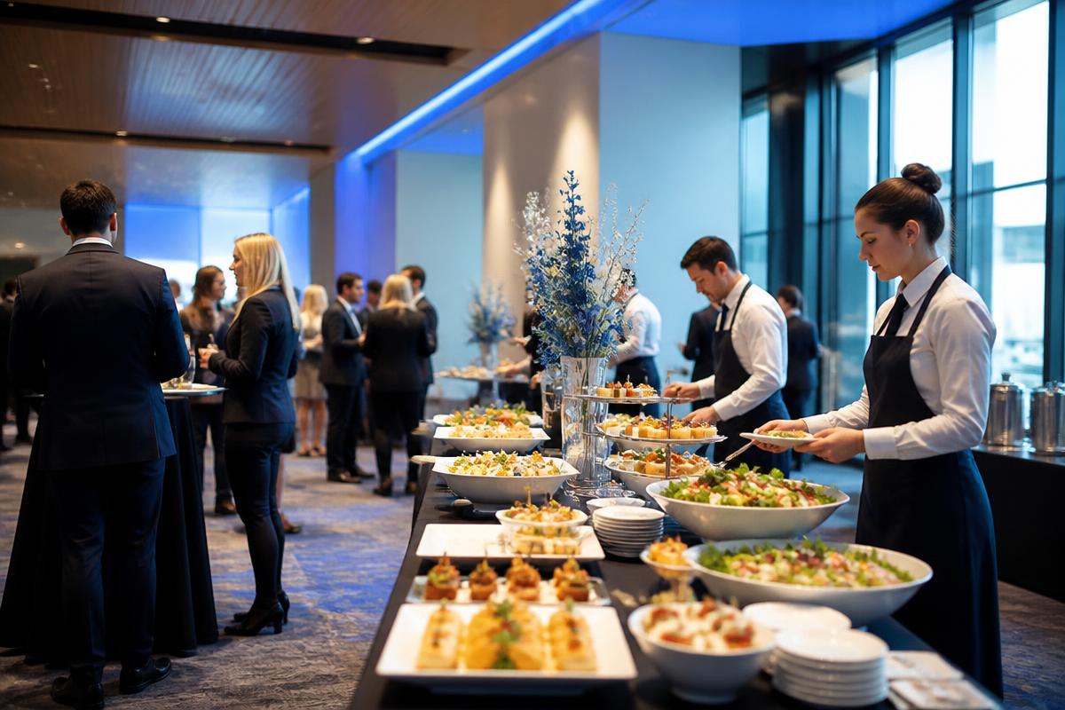 Event staff at a corporate function